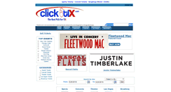 Desktop Screenshot of clicktix.com